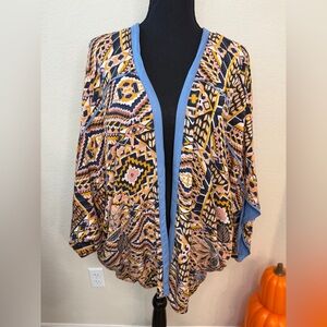 ARIAT Social Kimono Top Women’s ONE SIZE Southwest Aztec Boho Print
